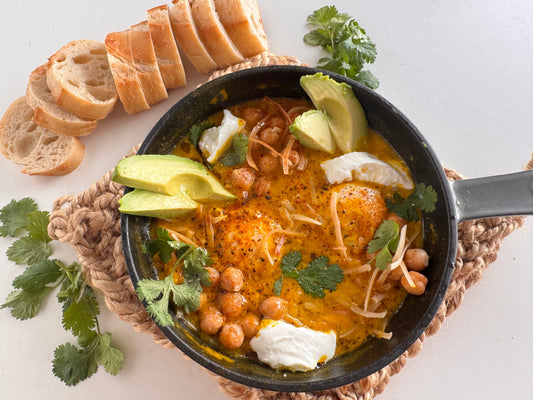 tomato free Shakshuka recipe using CARINARA pasta sauce