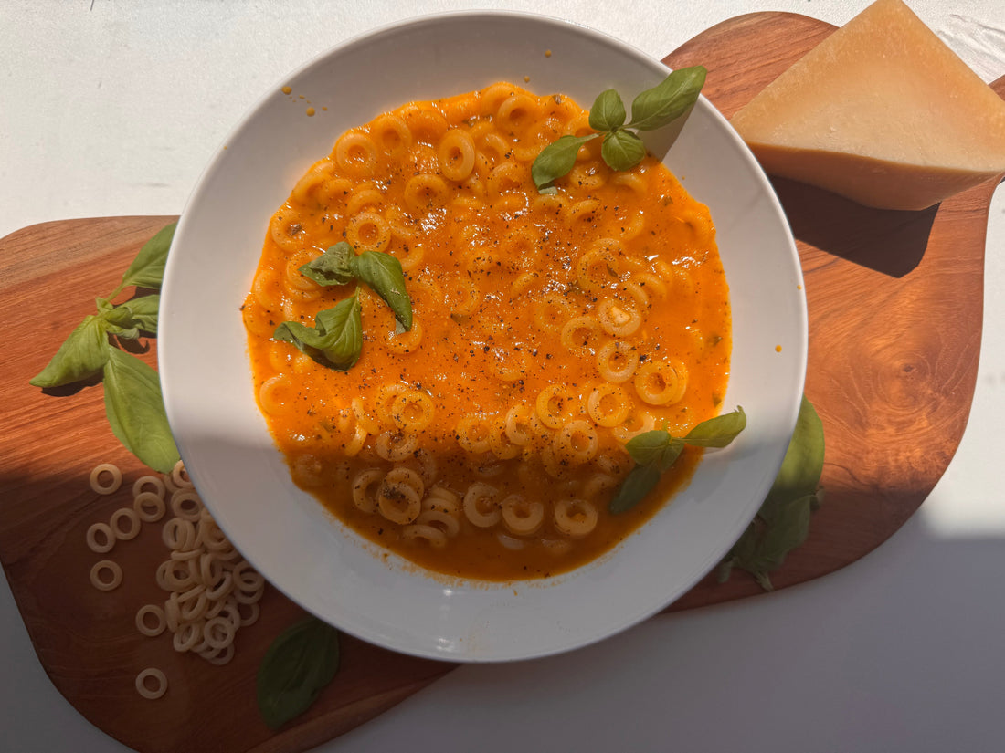 Tomato-free version of spaghettio's - recipe using CARINARA pasta sauce